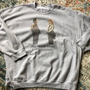 When Harry Met Sally Oversized Sweatshirt